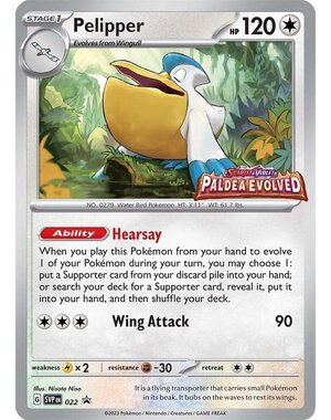 Pokemon Pelipper (Prerelease) (022) Lightly Played Holofoil