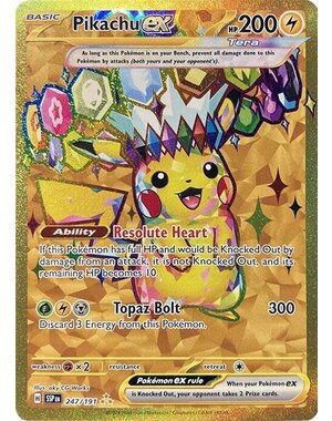 Pokemon Pikachu ex (247) Near Mint Holofoil
