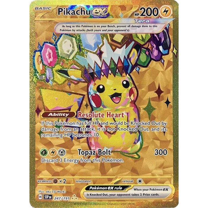 Pokemon Pikachu ex (247) Near Mint Holofoil