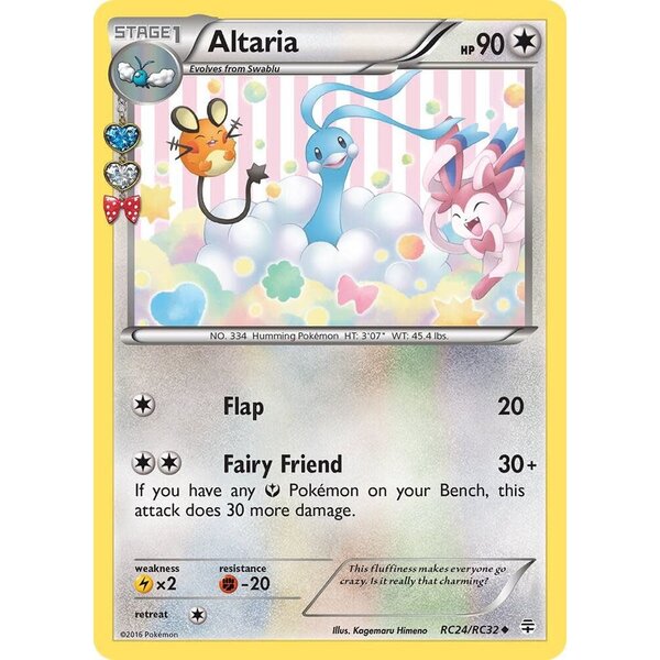 Pokemon Altaria (RC24) Moderately Played Holofoil