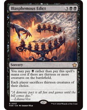 Magic: The Gathering Blasphemous Edict (057) Lightly Played
