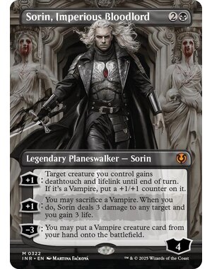 Magic: The Gathering Sorin, Imperious Bloodlord (Borderless) (322) Lightly Played
