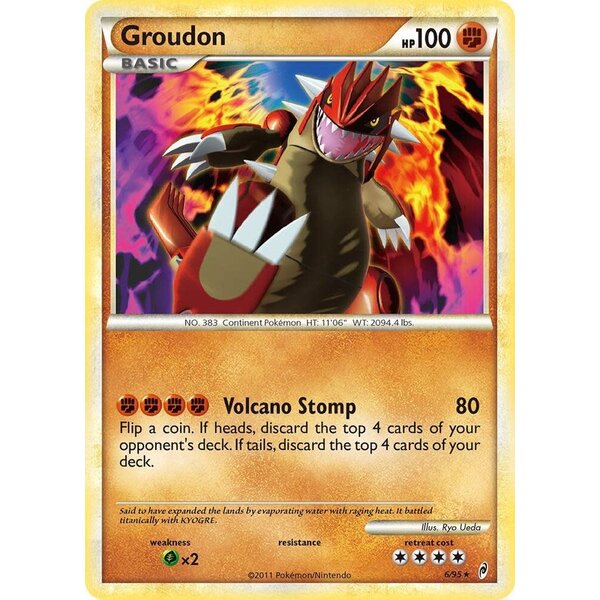 Pokemon Groudon (006) Moderately Played