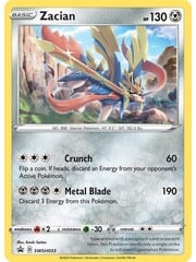 Pokemon Zacian (SWSH033) Lightly Played Holofoil