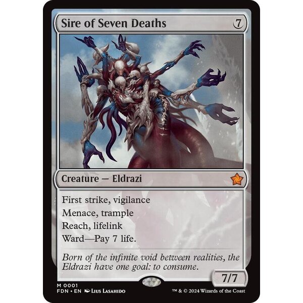 Magic: The Gathering Sire of Seven Deaths (001) Lightly Played