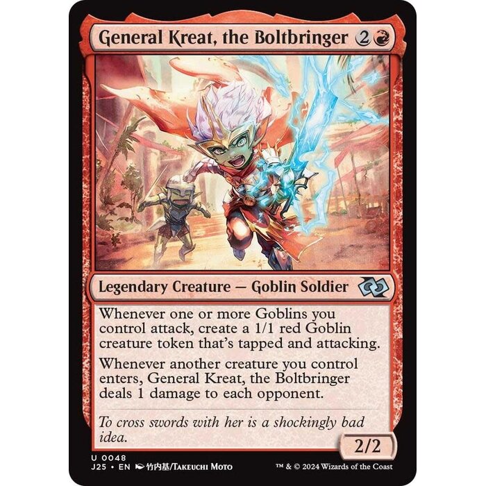 Magic: The Gathering General Kreat, the Boltbringer (Anime) (048) Lightly Played