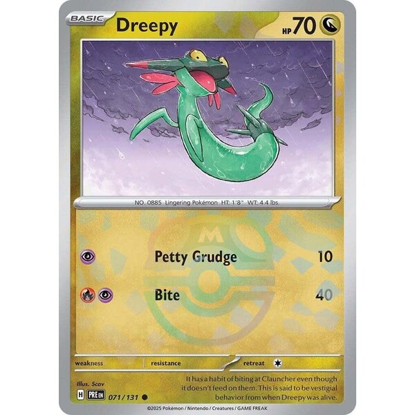 Pokemon Dreepy (Master Ball Pattern) (071) Lightly Played Holofoil