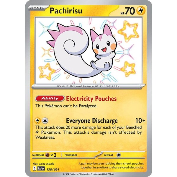 Pokemon Pachirisu (138) Lightly Played Holofoil