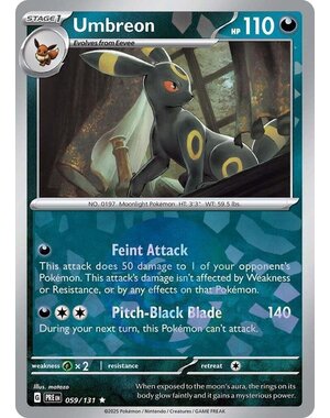 Pokemon Umbreon (Poke Ball Pattern) (059) Lightly Played