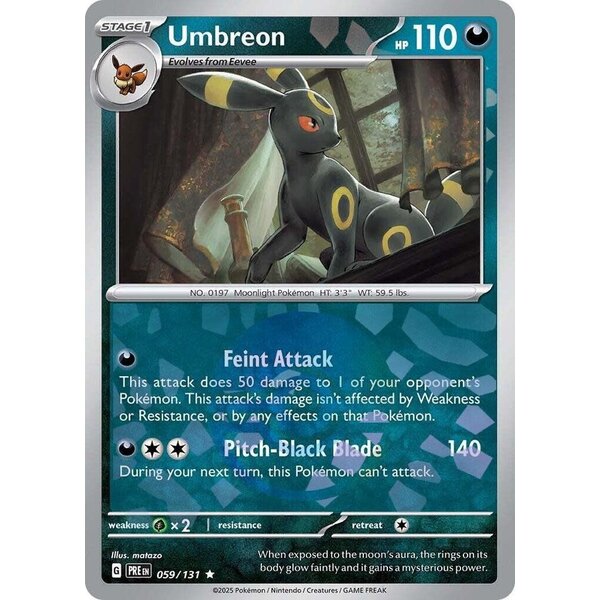 Pokemon Umbreon (Poke Ball Pattern) (059) Lightly Played
