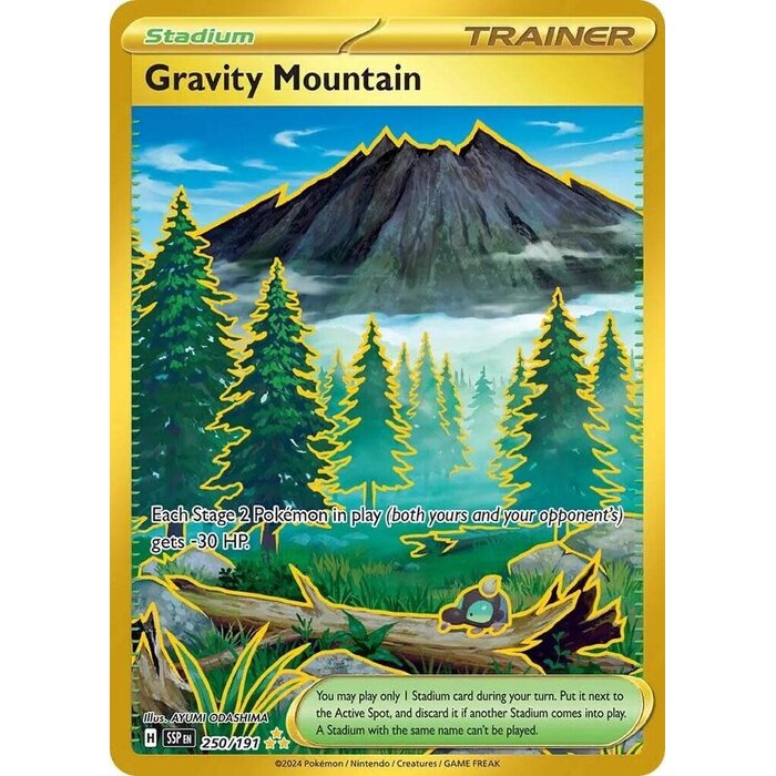 Pokemon Gravity Mountain (250) Lightly Played Holofoil