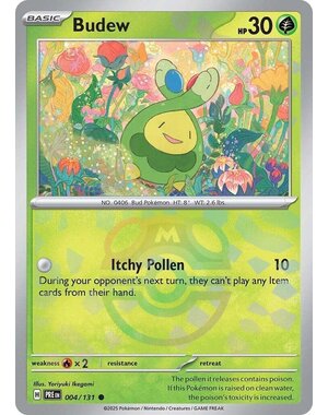 Pokemon Budew (Master Ball Pattern) (004) Lightly Played Holofoil