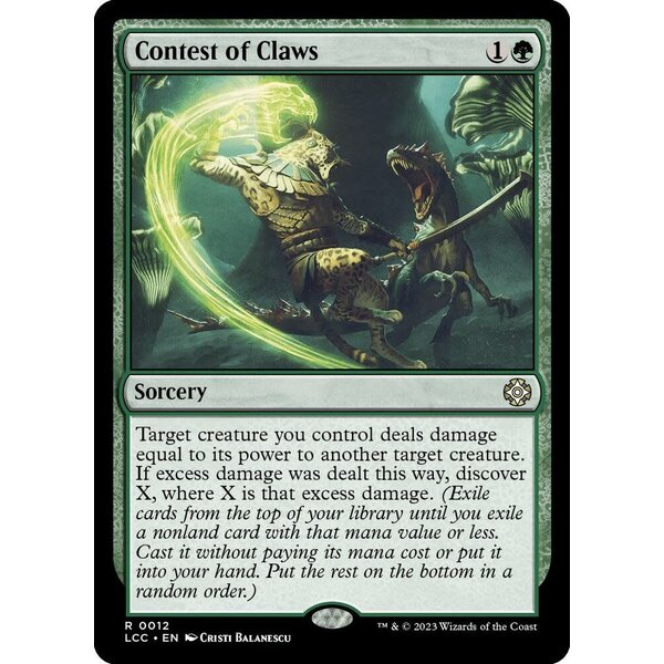 Magic: The Gathering Contest of Claws (012) Lightly Played Foil