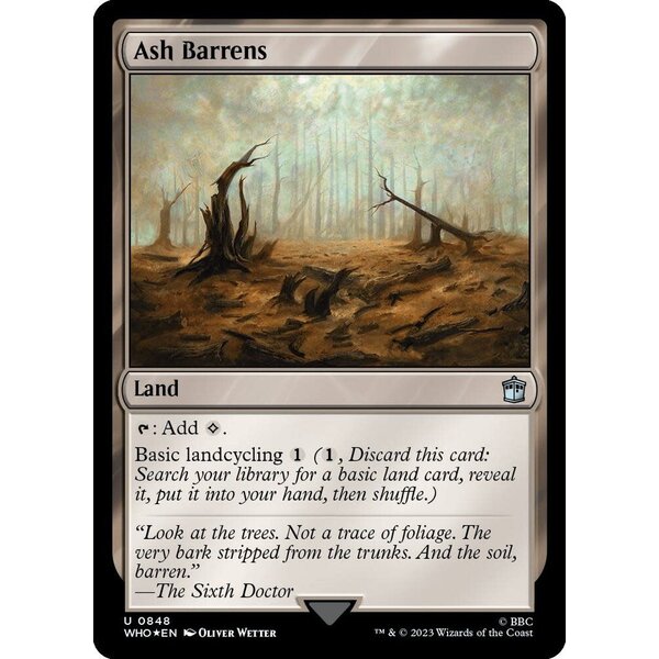 Magic: The Gathering Ash Barrens (Surge Foil) (848) Lightly Played