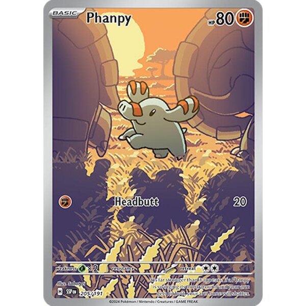 Pokemon Phanpy (205) Lightly Played Holofoil