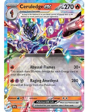 Pokemon Ceruledge ex (036) Lightly Played Holofoil