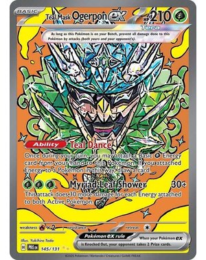 Pokemon Teal Mask Ogerpon ex  (145) Near Mint
