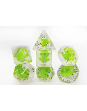 Foam Brain Frozen Frog RPG Dice Set