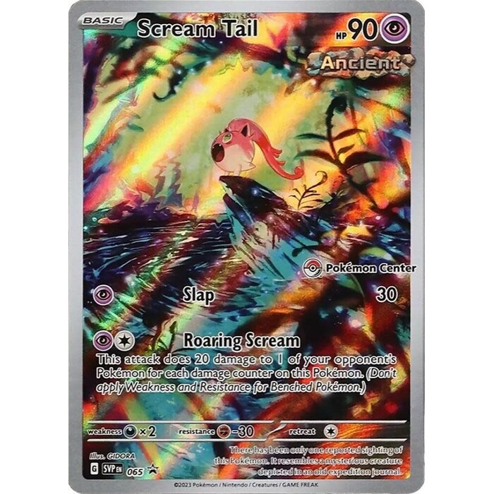 Pokemon Scream Tail (Pokemon Center Exclusive) (065) Near Mint Holofoil