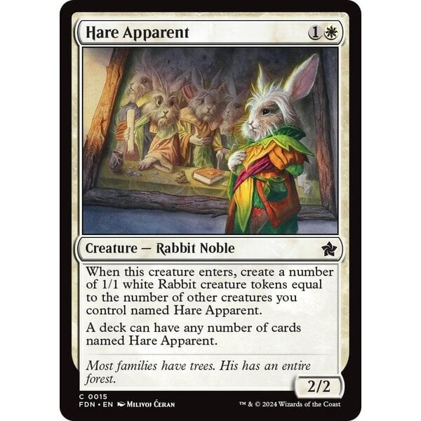 Magic: The Gathering Hare Apparent (015) Lightly Played
