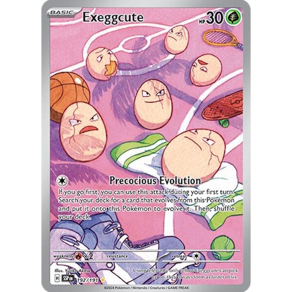 Pokemon Exeggcute (192) Lightly Played Holofoil