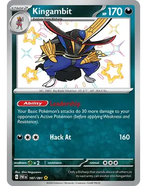 Pokemon Kingambit (187) Lightly Played Holofoil