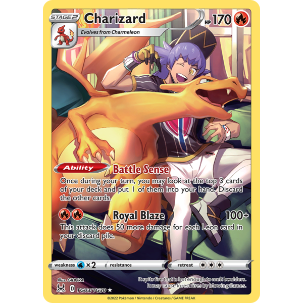 Pokemon Charizard (TG03) Lightly Played
