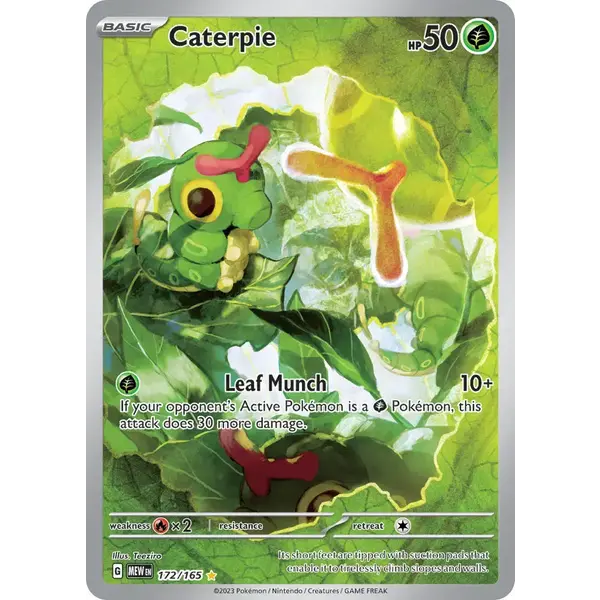 Pokemon Caterpie (172) Lightly Played