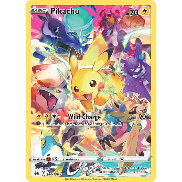 Pokemon Pikachu (Secret) (160) Near Mint Holofoil
