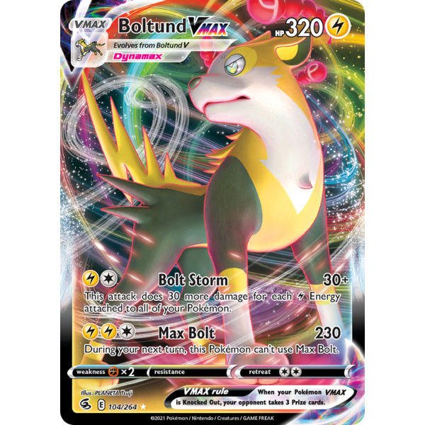Pokemon Boltund VMAX (104) Lightly Played Holofoil