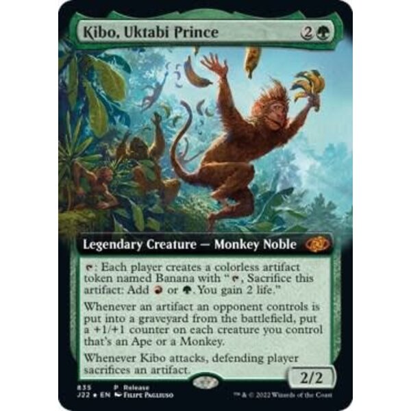 Magic: The Gathering Kibo, Uktabi Prince (Extended Art) (835) Lightly Played Foil