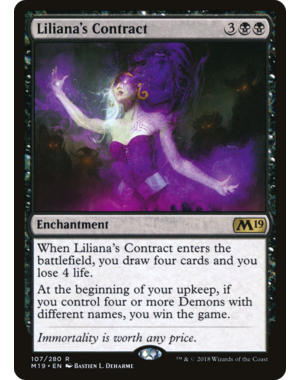 Magic: The Gathering Liliana's Contract (107) Lightly Played