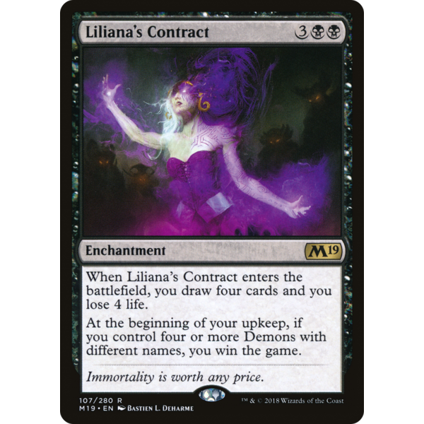 Magic: The Gathering Liliana's Contract (107) Lightly Played