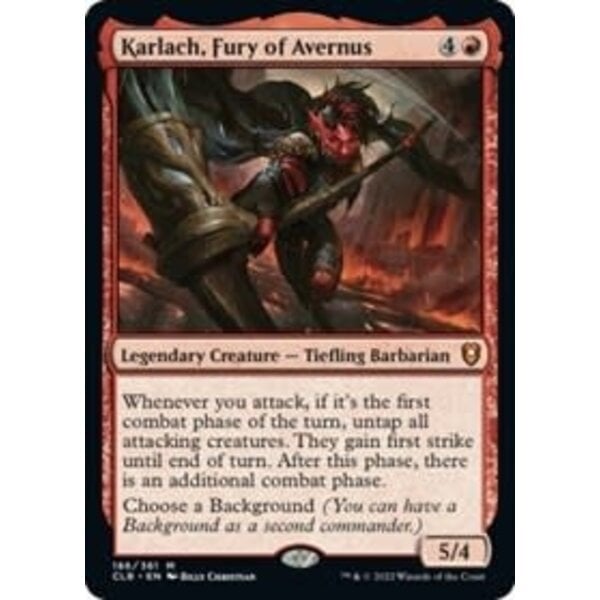 Magic: The Gathering Karlach, Fury of Avernus (186) Near Mint