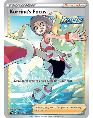 Pokemon Korrina's Focus (Full Art) (160) Lightly Played Holofoil