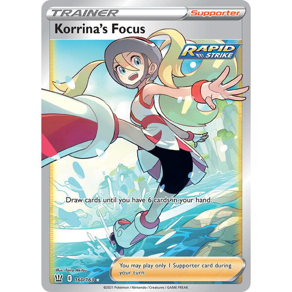 Pokemon Korrina's Focus (Full Art) (160) Lightly Played Holofoil