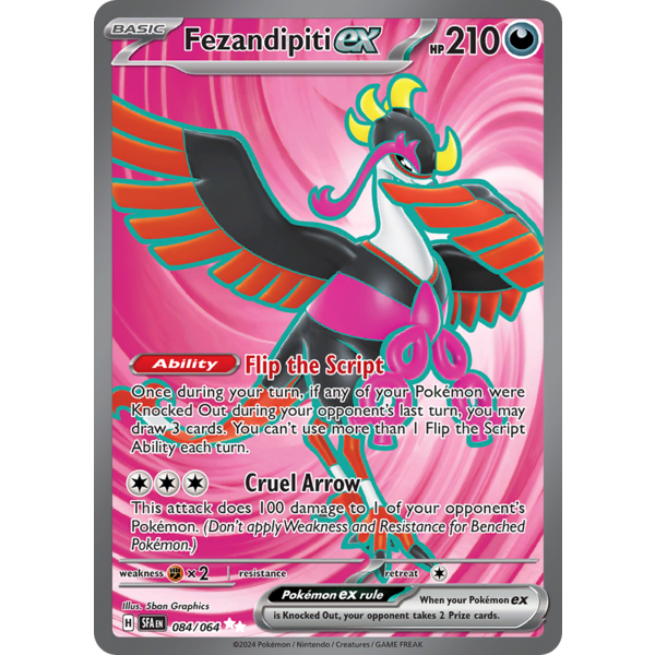 Pokemon Fezandipiti ex (084) Lightly Played