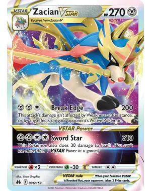 Pokemon Zacian VSTAR (096) Lightly Played Holofoil