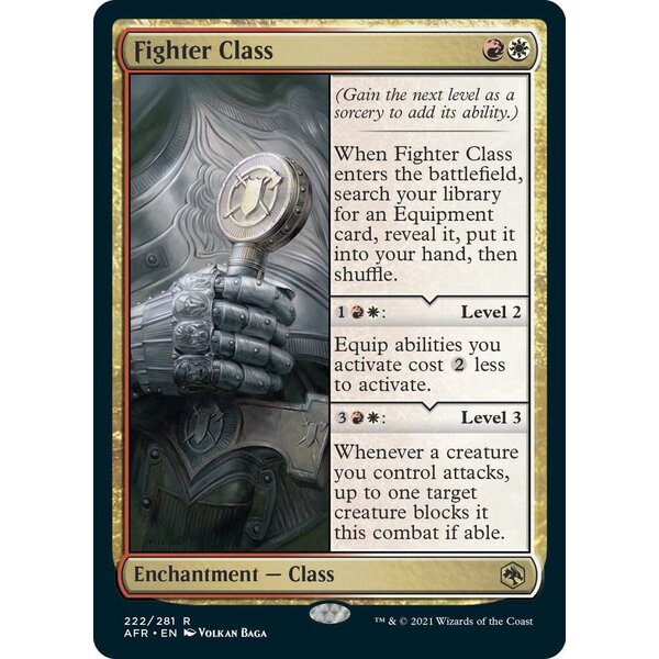 Magic: The Gathering Fighter Class (222) Lightly Played