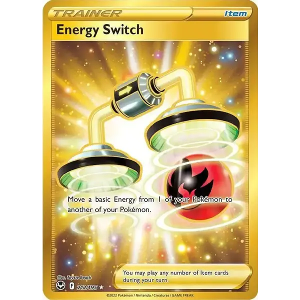 Pokemon Energy Switch (Secret) (212) Lightly Played Holofoil