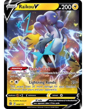 Pokemon Raikou V (048) Lightly Played Holofoil