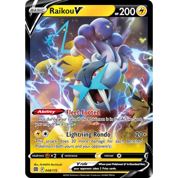 Pokemon Raikou V (048) Lightly Played Holofoil