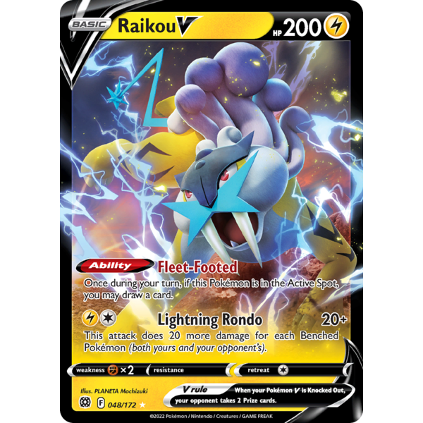 Pokemon Raikou V (048) Lightly Played