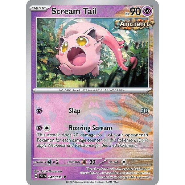 Pokemon Scream Tail (Master Ball Pattern) (042) Lightly Played