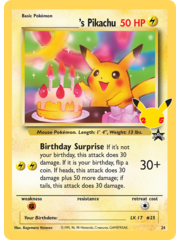 Pokemon ______'s Pikachu (024) Lightly Played