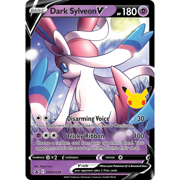 Pokemon Dark Sylveon V (SWSH134) Lightly Played