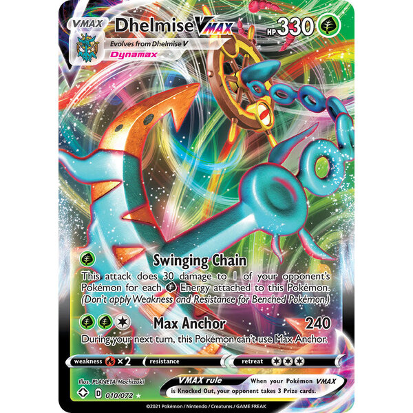 Pokemon Dhelmise VMAX (010) Lightly Played