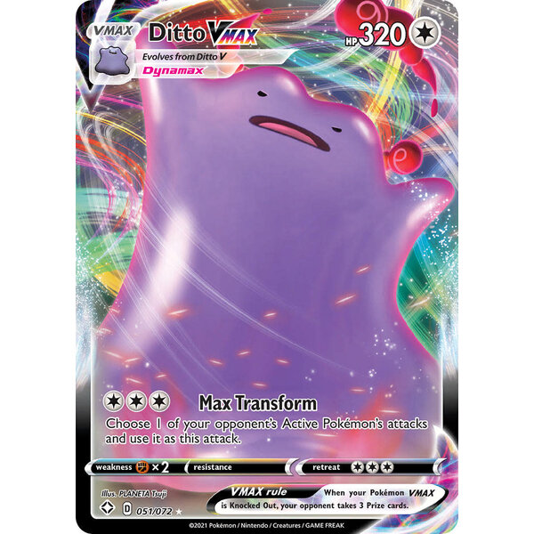 Pokemon Ditto VMAX (051) Lightly Played Holofoil