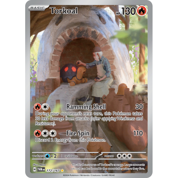 Pokemon Torkoal (172) Lightly Played Holofoil