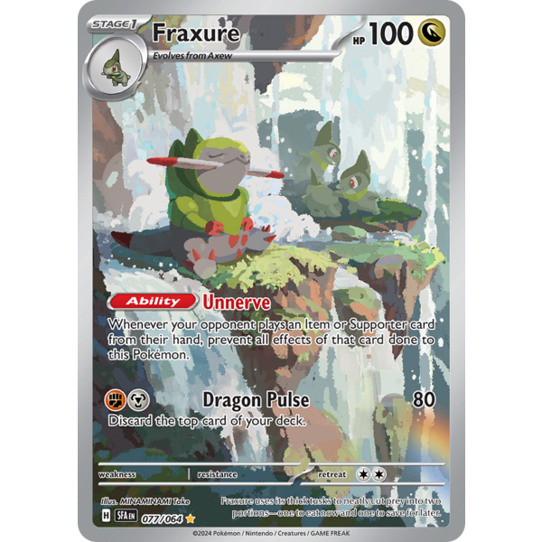 Pokemon Fraxure (077) Near Mint Holofoil